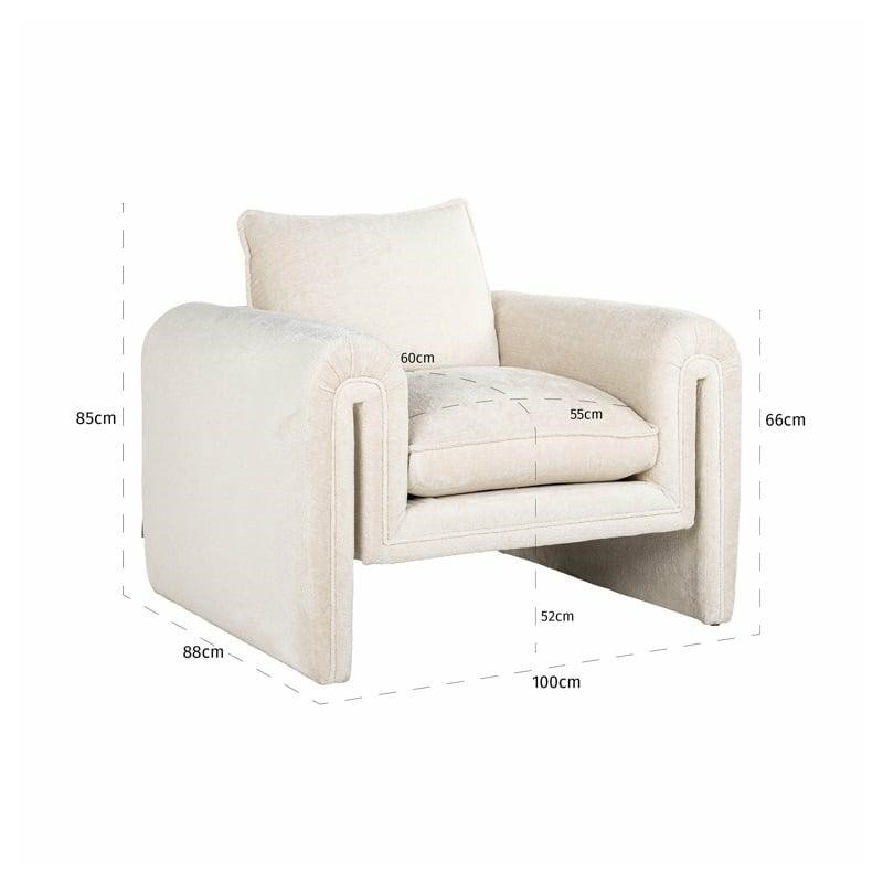 RICHMOND fotel SANDRO biały