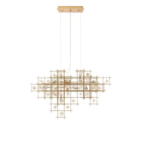 KARE lampa wisząca STONE MOBILE złota 100 x 61 cm