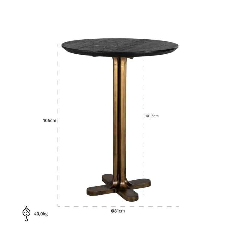 RICHMOND stolik barowy REVELIN 80