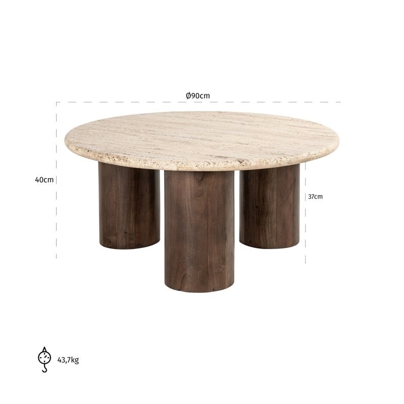 RICHMOND stolik kawowy DOUGLAS 90