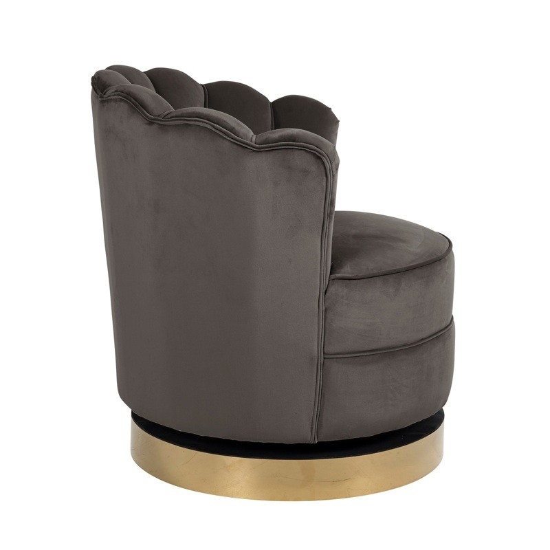 RICHMOND fotel obrotowy MILA STONE VELVET