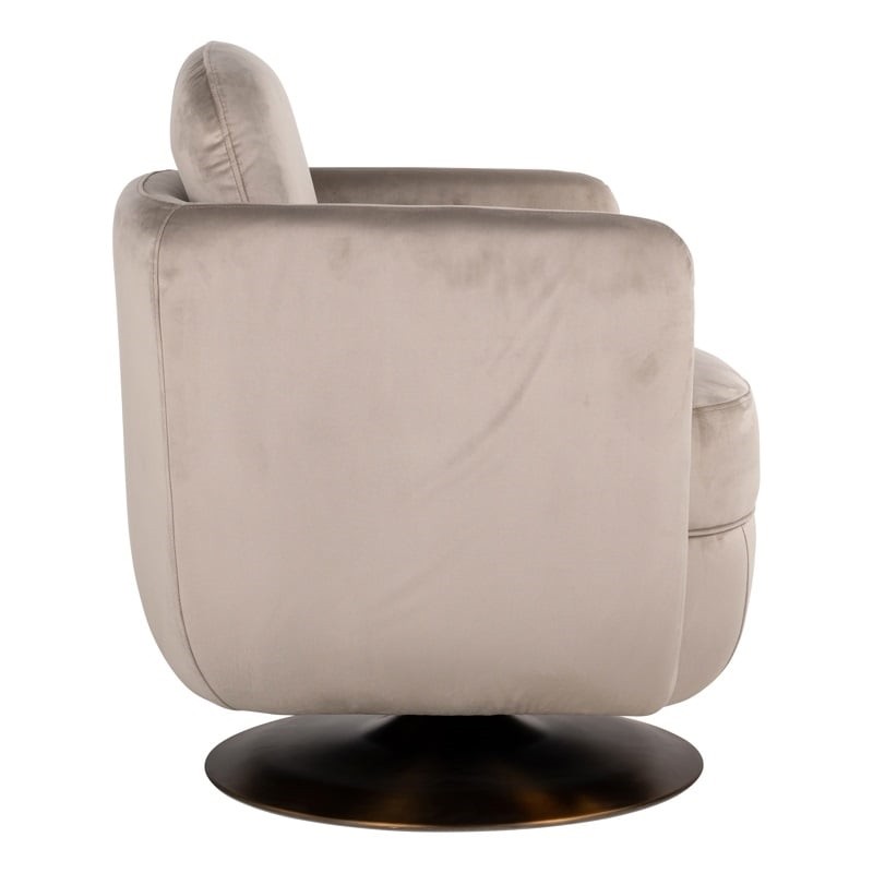 RICHMOND fotel obrotowy TURNER beżowy - trudnopalny