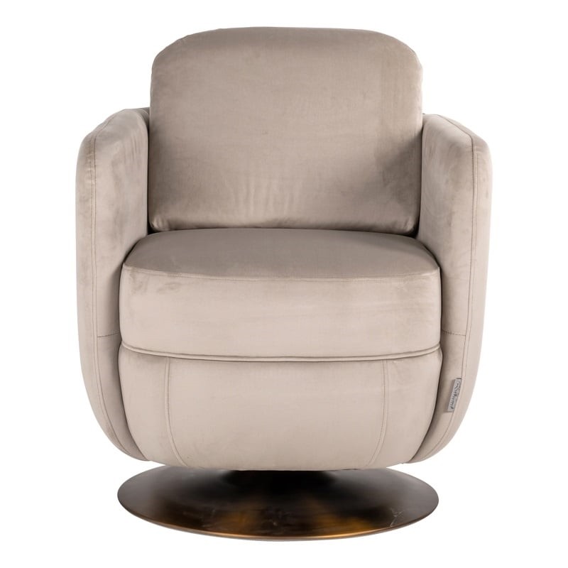 RICHMOND fotel obrotowy TURNER beżowy - trudnopalny