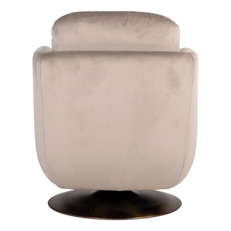 RICHMOND fotel obrotowy TURNER beżowy - trudnopalny