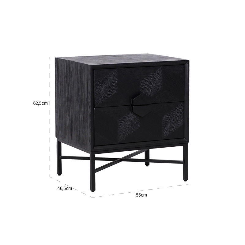 RICHMOND komoda BLAX - 2 szuflady