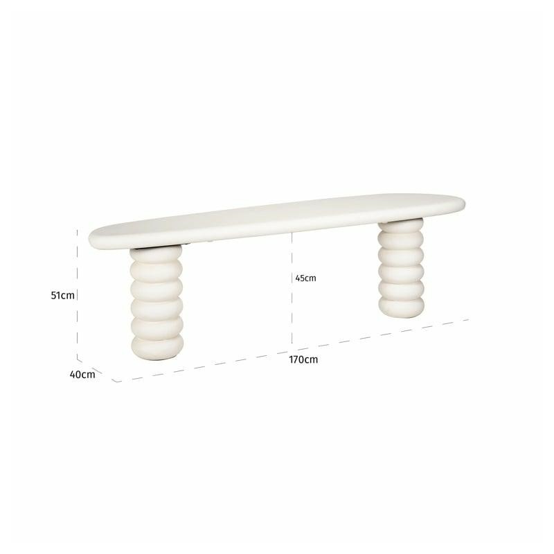 RICHMOND stolik RTV BLOOMSTONE biały