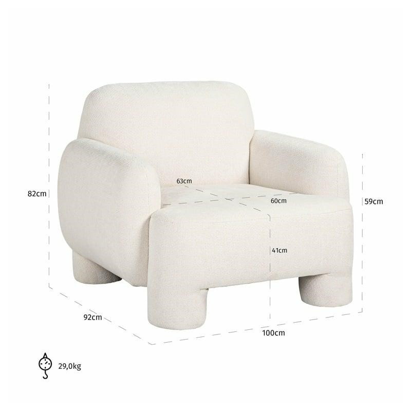 RICHMOND fotel BOLI biały