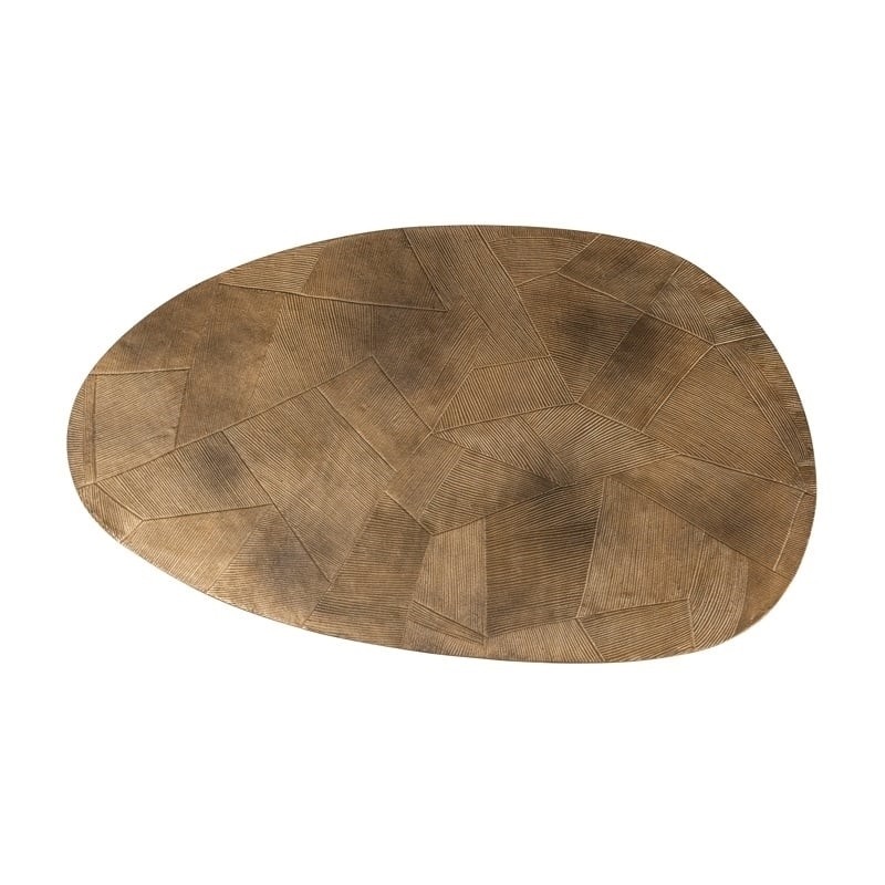 RICHMOND stolik kawowy TULUM - szczotkowane złoto