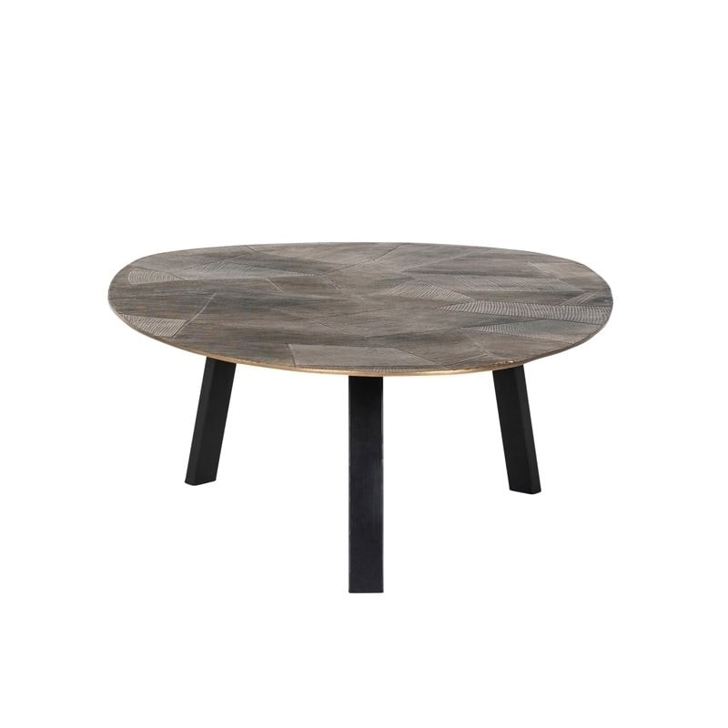 RICHMOND stolik kawowy TULUM - szczotkowane złoto