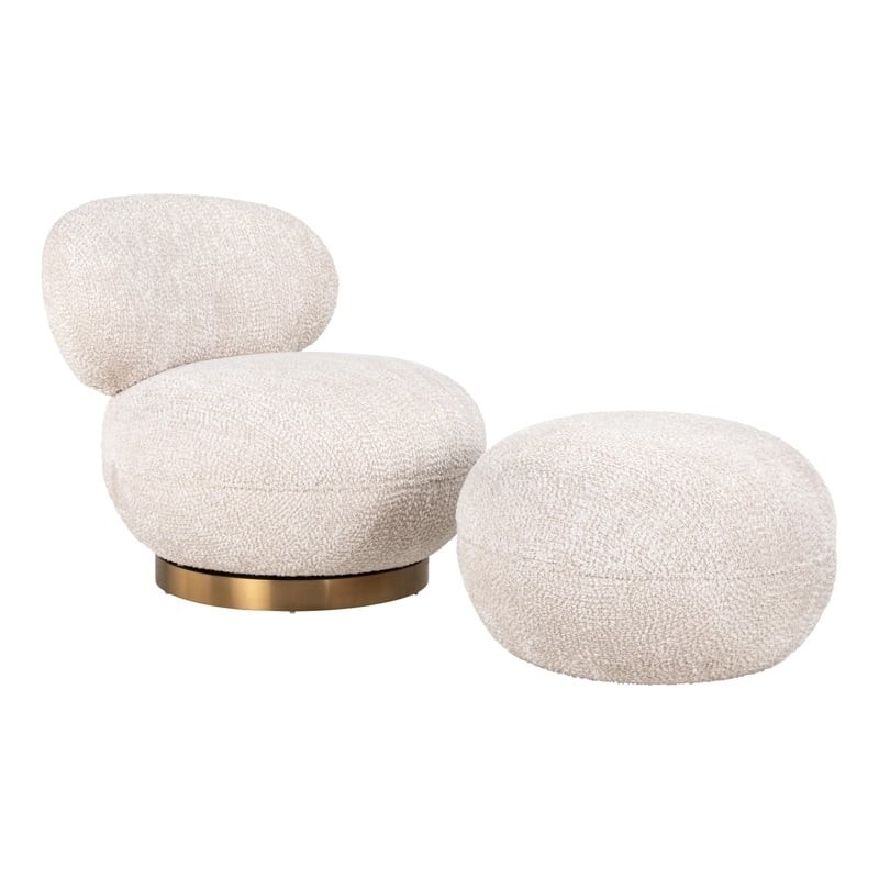 RICHMOND fotel obrotowy JACE beżowy