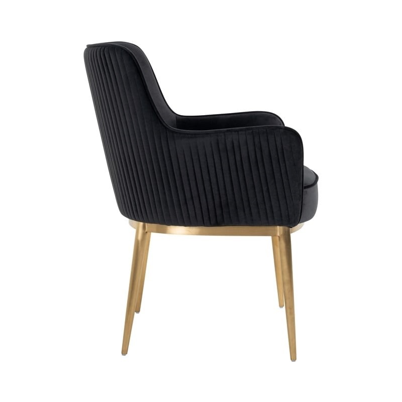 RICHMOND krzesło BREEZE czarne - trudnopalne