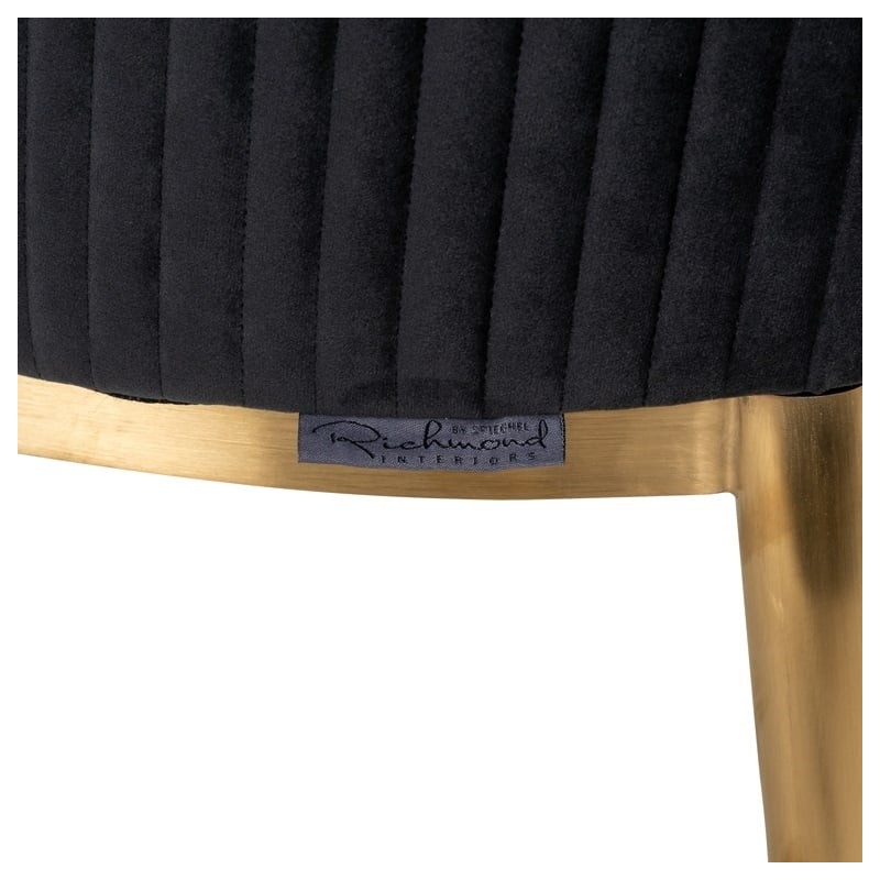 RICHMOND krzesło BREEZE czarne - trudnopalne