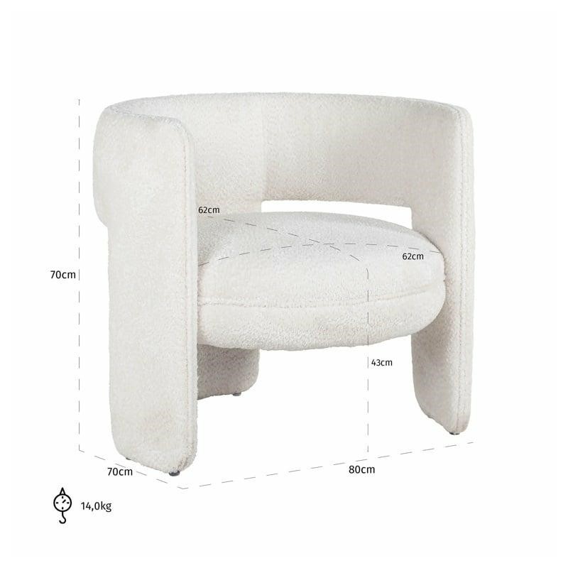 RICHMOND fotel LIMA biały