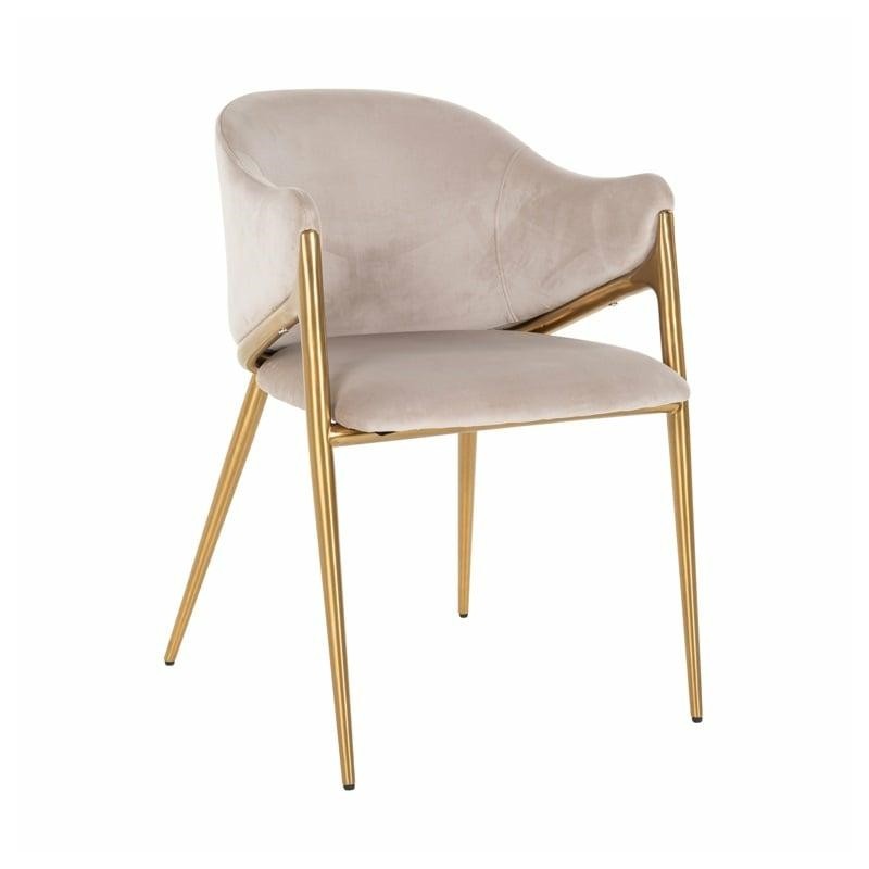 RICHMOND krzesło GWEN beżowe - trudnopalne