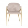 RICHMOND krzesło GWEN beżowe - trudnopalne
