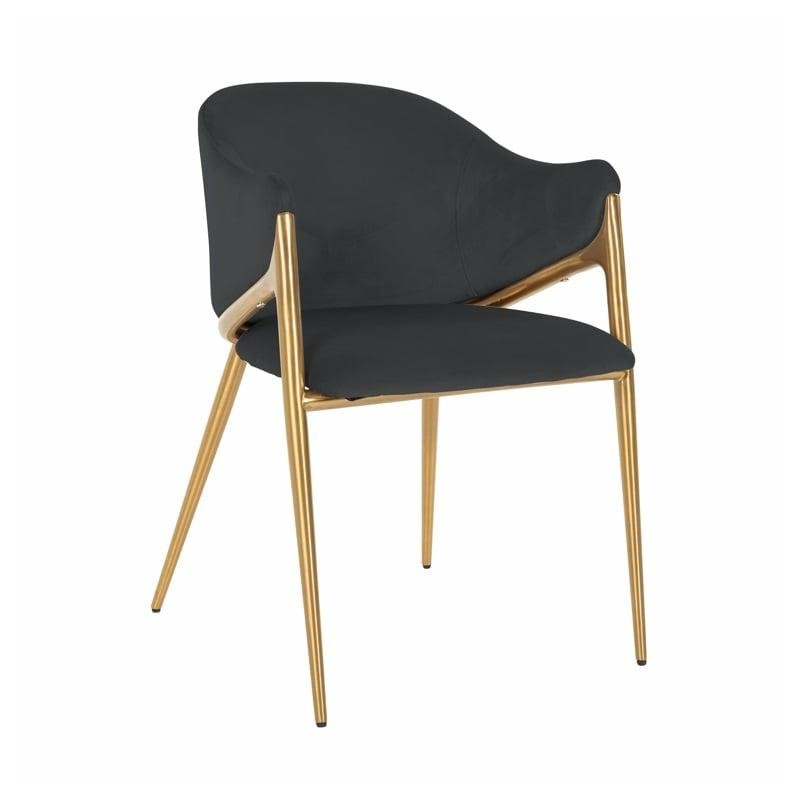 RICHMOND krzesło GWEN czarne - trudnopalne