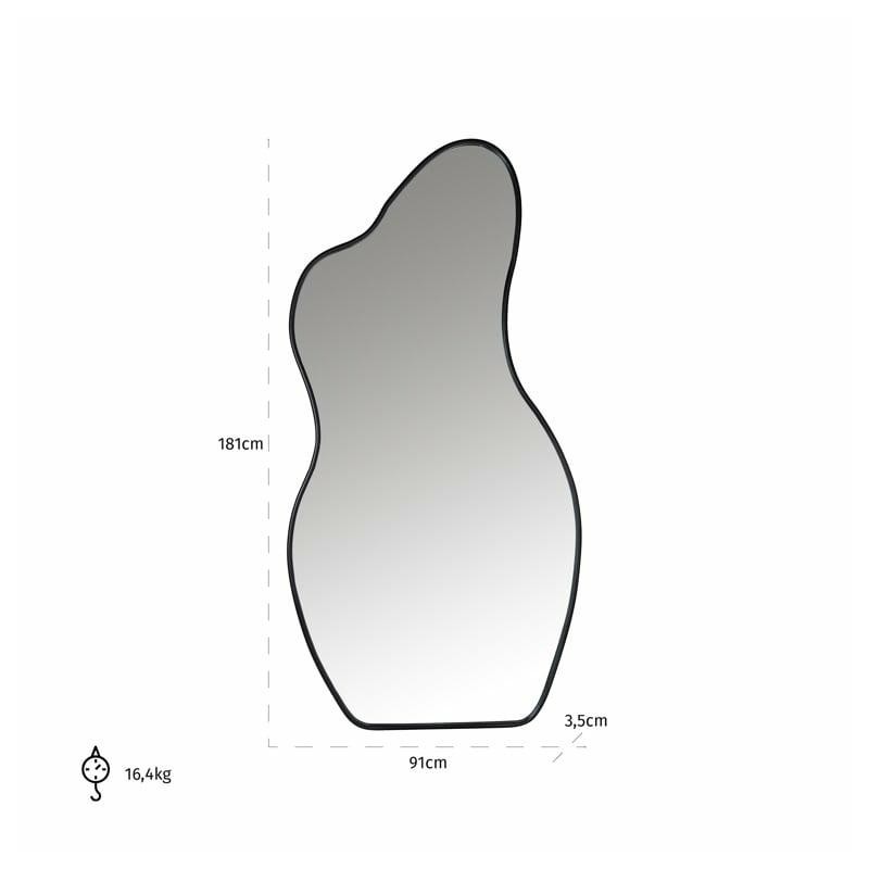 RICHMOND lustro ścienne ALDON - czarne