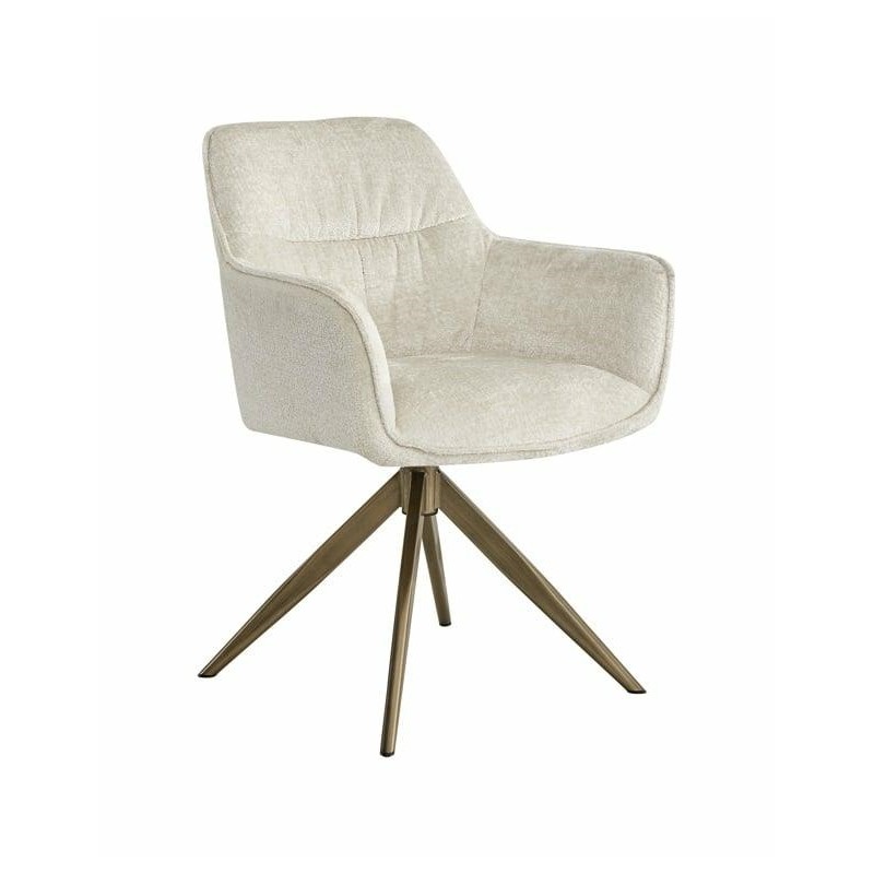 RICHMOND krzesło obrotowe ALINE białe - trudnopalne