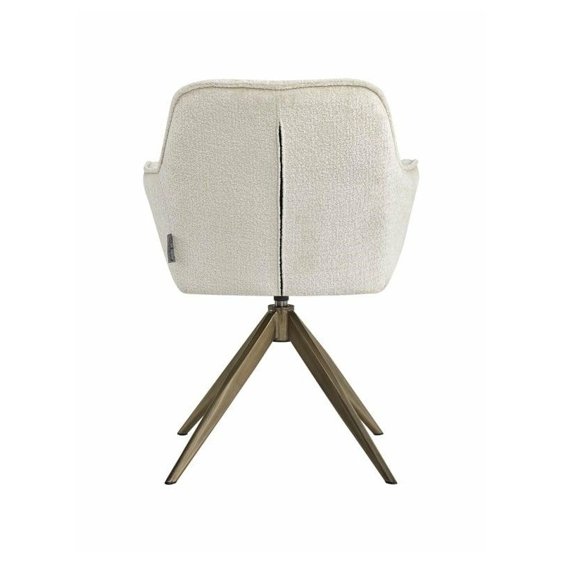 RICHMOND krzesło obrotowe ALINE białe - trudnopalne