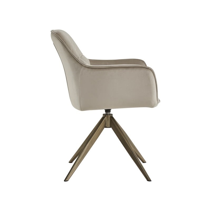 RICHMOND krzesło obrotowe ALINE beżowe - trudnopalne