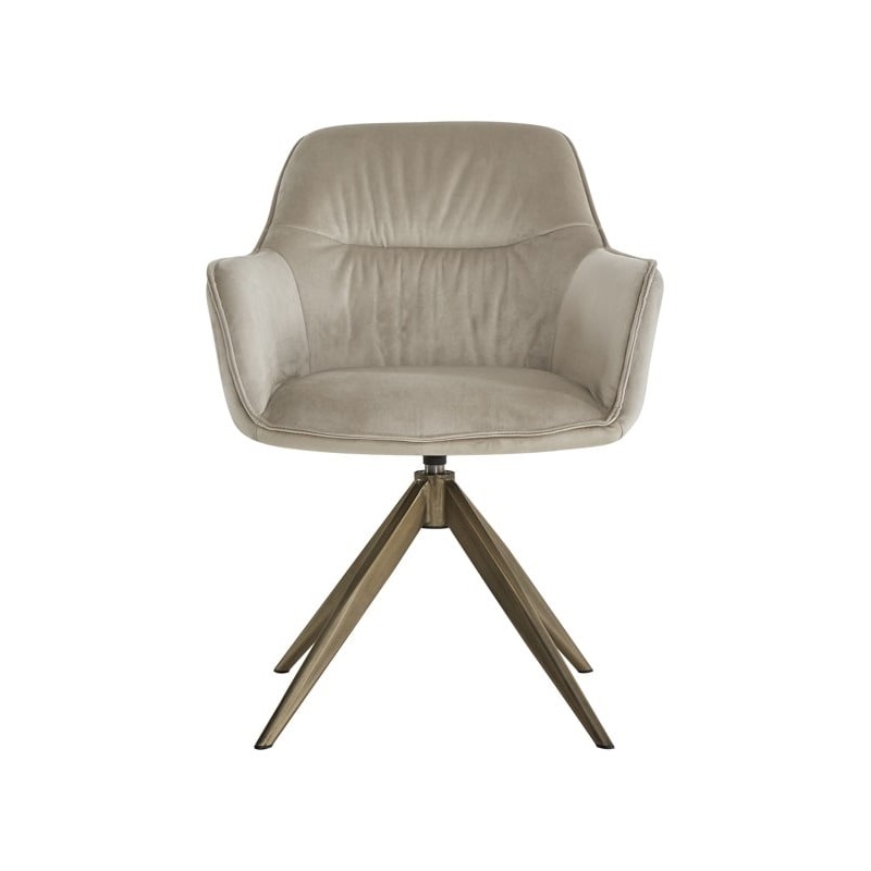 RICHMOND krzesło obrotowe ALINE beżowe - trudnopalne