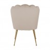 RICHMOND krzesło PIPPA KHAKI - welur, podstawa złota