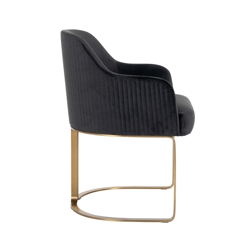 RICHMOND krzesło HADLEY czarne - trudnopalne