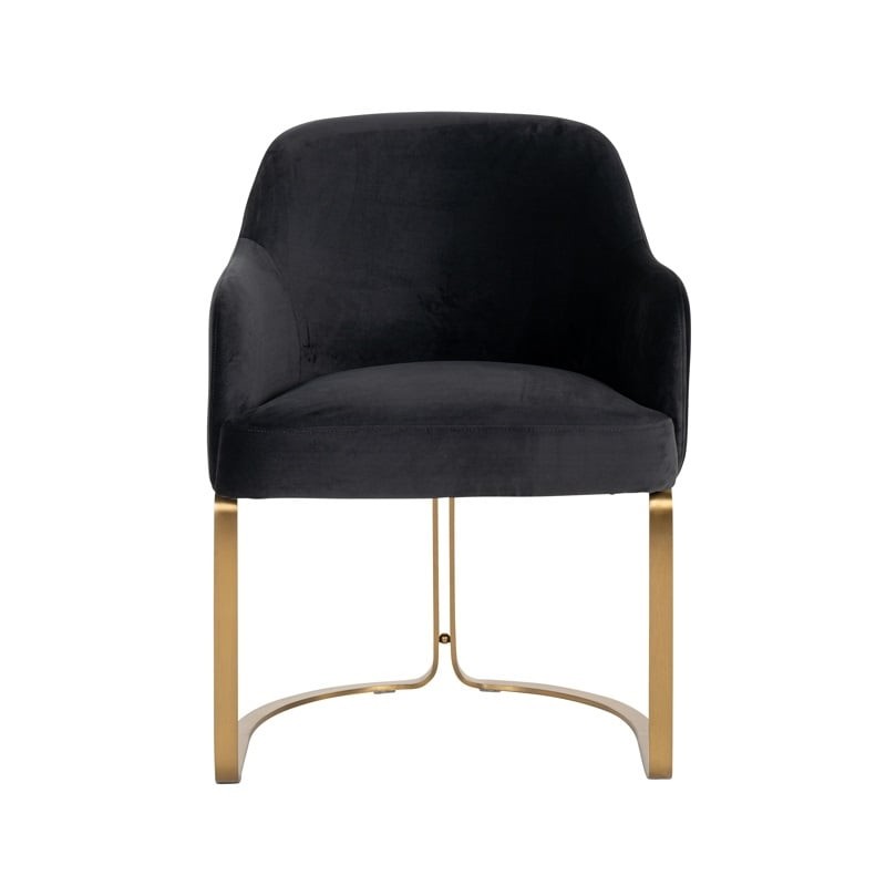 RICHMOND krzesło HADLEY czarne - trudnopalne