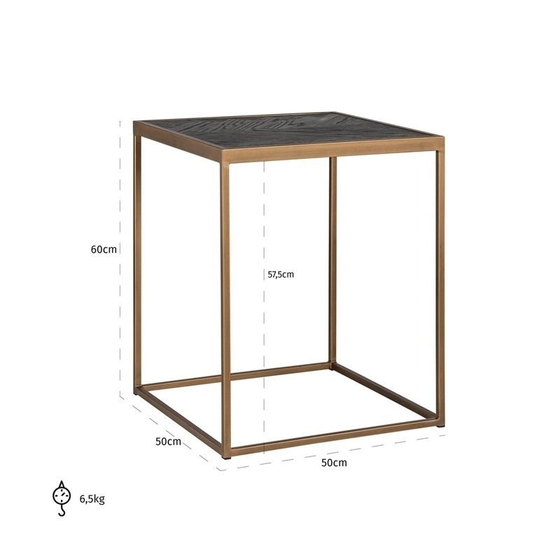 RICHMOND stolik BLACKBONE BRASS 50