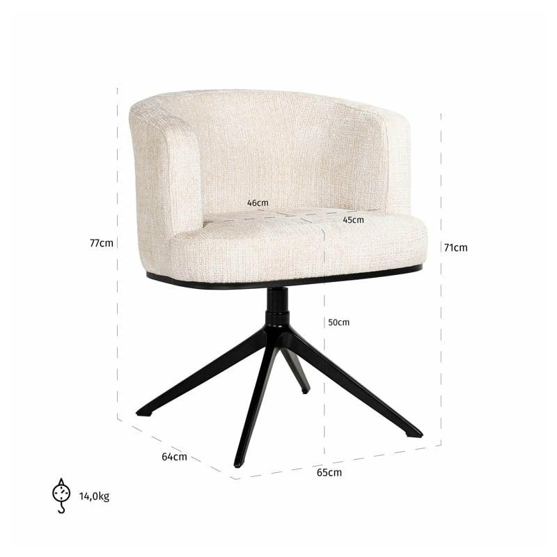 RICHMOND krzesło obrotowe CHEYENNE jasnobeżowe