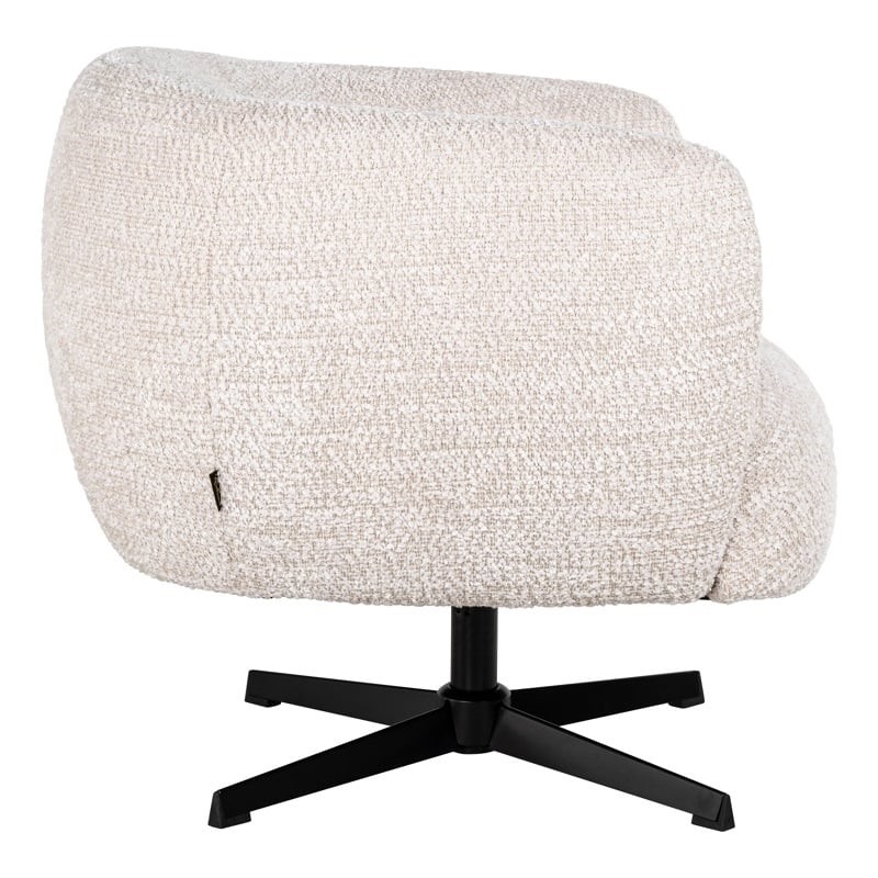 RICHMOND fotel obrotowy ESTELLE kremowy