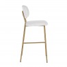 RICHMOND krzesło barowe XENIA WHITE BOUCLÉ białe
