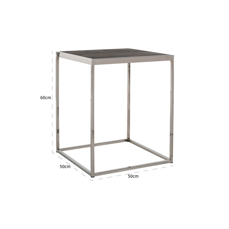 RICHMOND stolik BLACKBONE SILVER 50