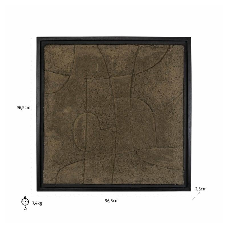 RICHMOND obraz PHOEBE OLIVE 96,5x96,5cm