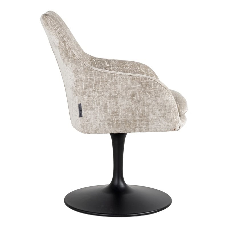 RICHMOND krzesło obrotowe MARLON jasnobeżowe