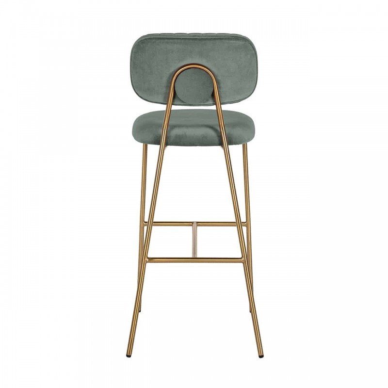RICHMOND krzesło barowe XENIA JADE  VELVET zielony