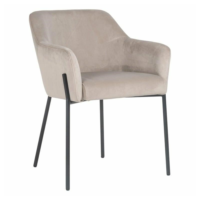 RICHMOND krzesło FAY welurowe - trudnopalne