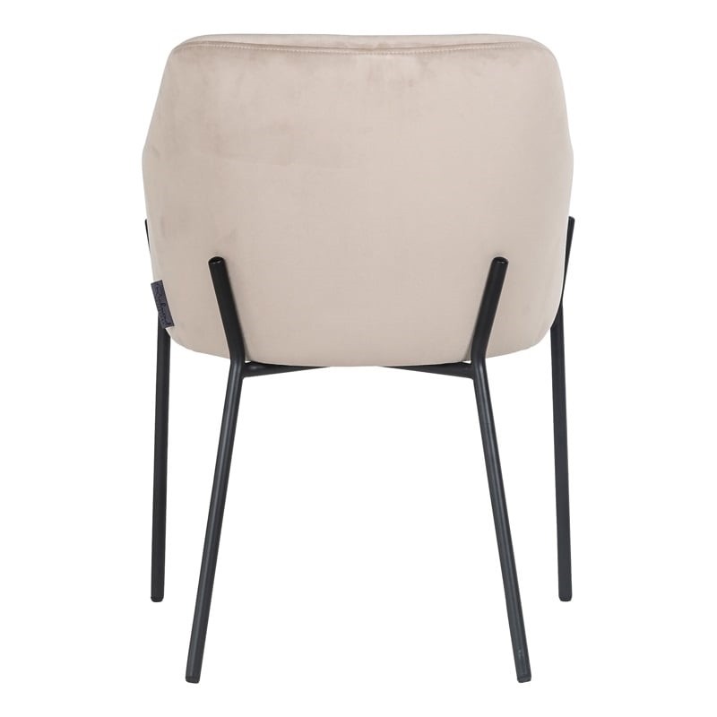 RICHMOND krzesło FAY welurowe - trudnopalne