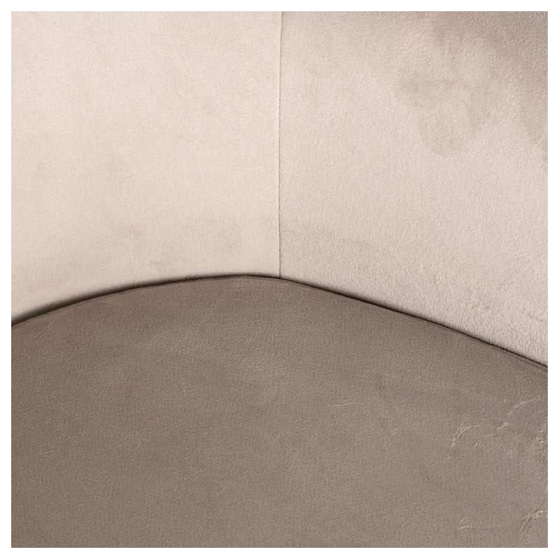 RICHMOND krzesło FAY welurowe - trudnopalne