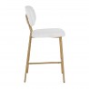RICHMOND krzesło barowe XENIA 65 cm WHITE BOUCLÉ białe