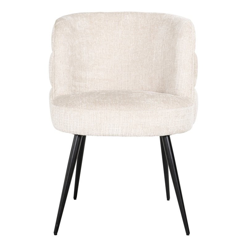 RICHMOND krzesło STELLA jasnobeżowe - trudnopalne