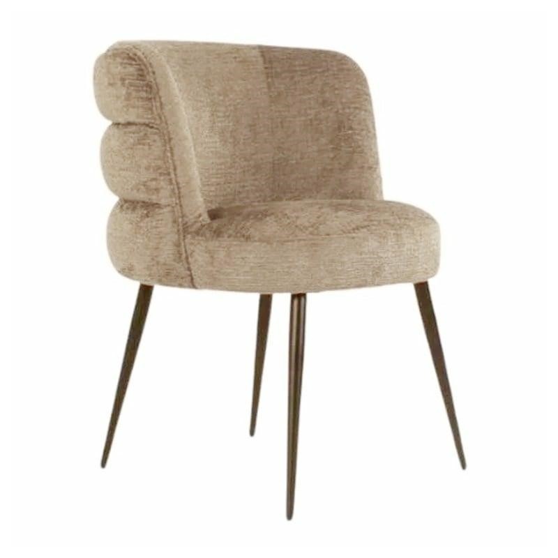 RICHMOND krzesło STELLA ciemnobeżowe - trudnopalne