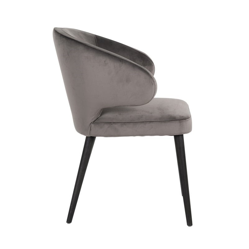 RICHMOND krzesło INDIGO STONE - welur