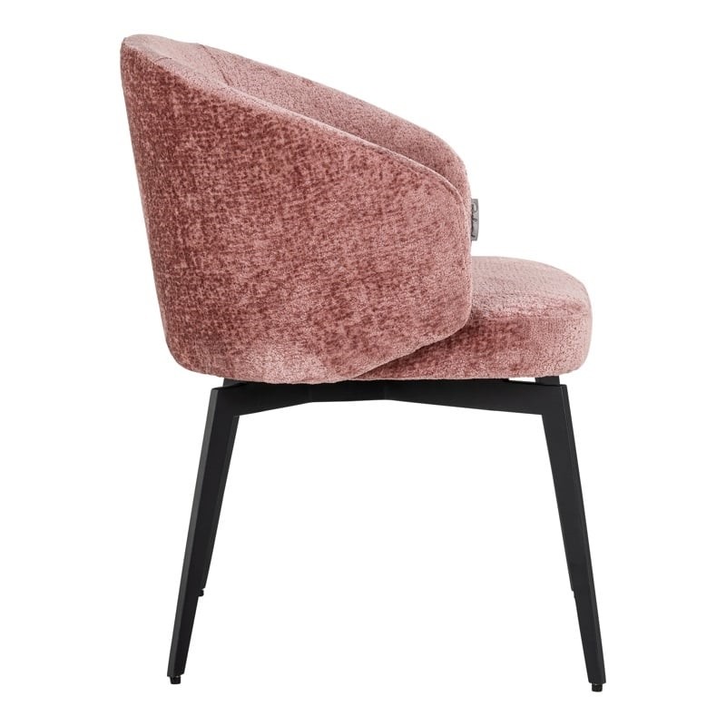 RICHMOND krzesło AMPHARA różowe - trudnopalne