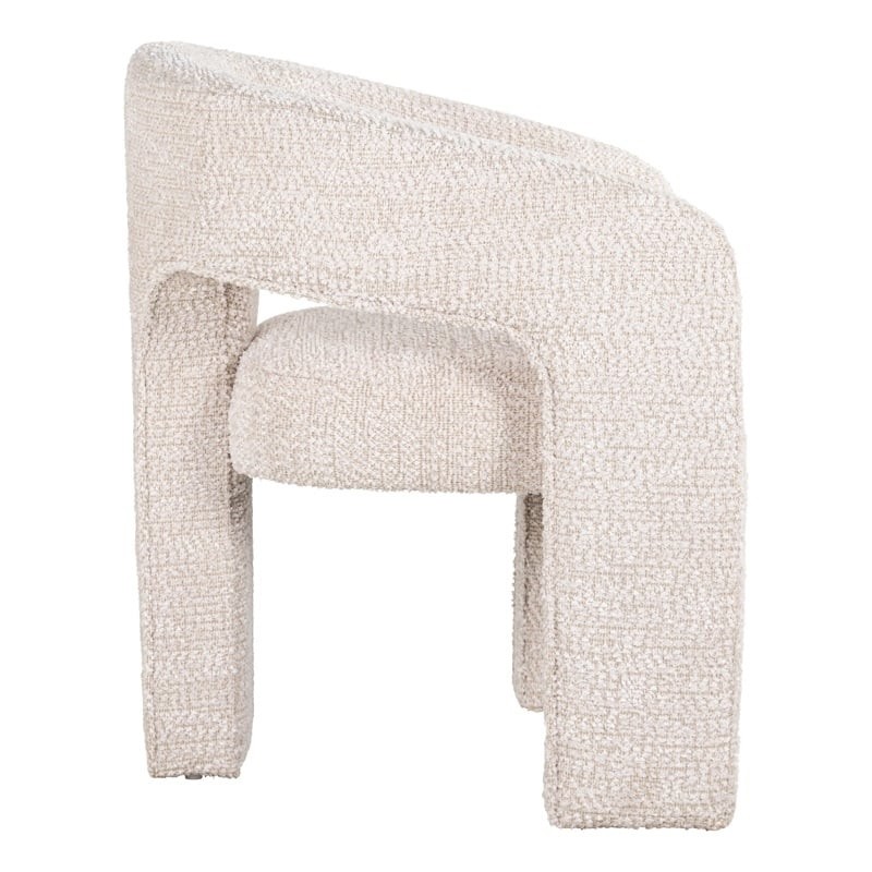 RICHMOND fotel BELLE kremowy - trudnopalny