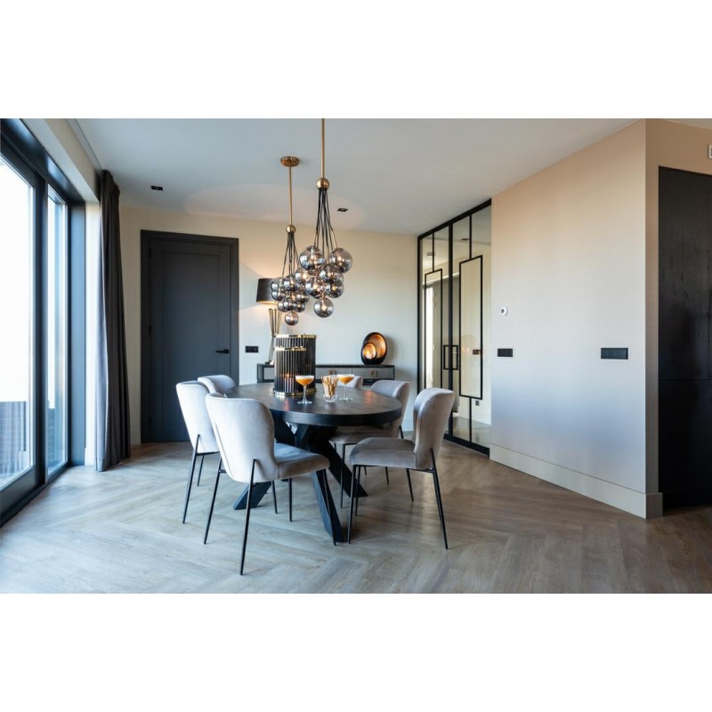 RICHMOND krzesło DARBY beżowe - trudnopalne