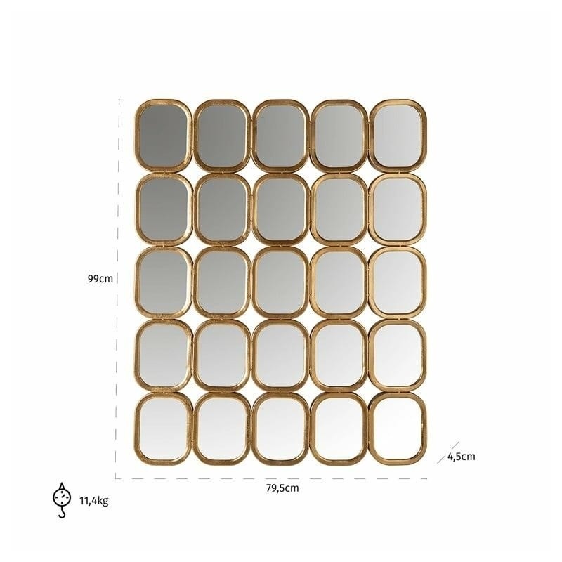 RICHMOND lustro ścienne MARILA złote