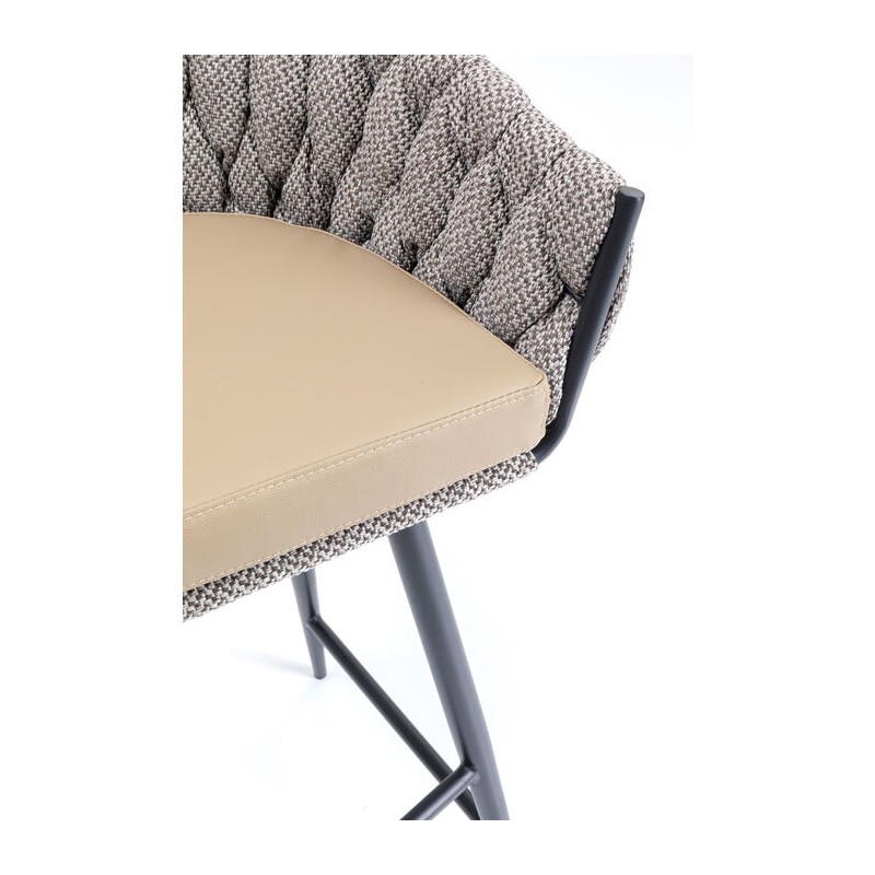 KARE krzesło barowe KNOT brązowe