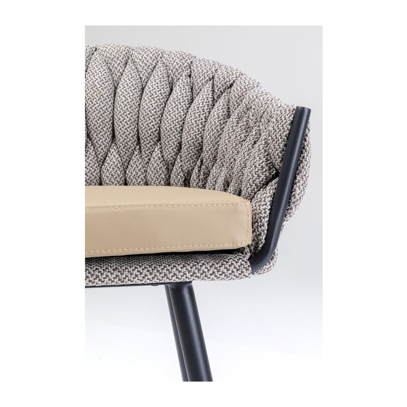 KARE krzesło barowe KNOT brązowe