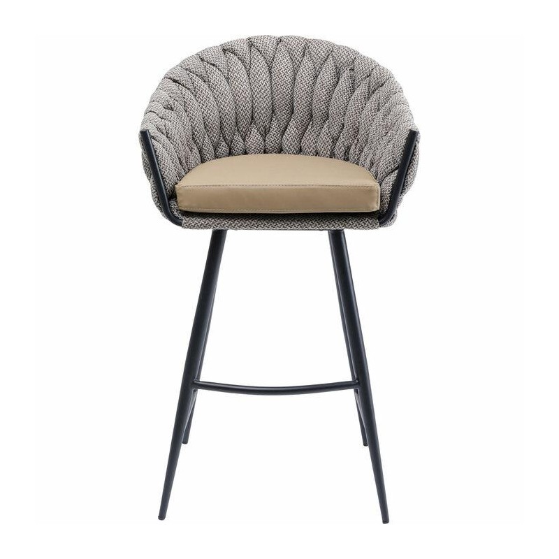 KARE krzesło barowe KNOT brązowe